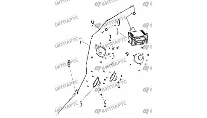 Магнитола (Single CD) Geely Otaka (CK)