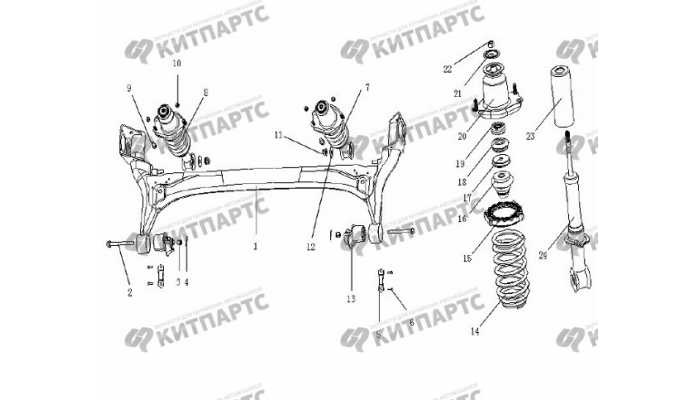 Подвеска задняя Geely